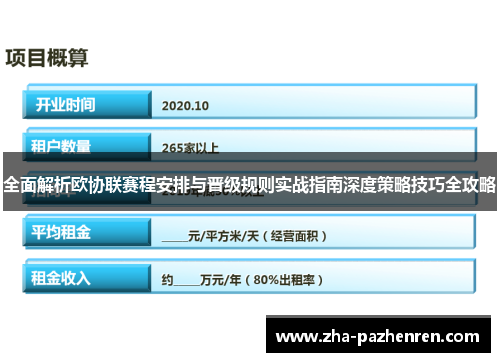 全面解析欧协联赛程安排与晋级规则实战指南深度策略技巧全攻略